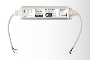 PRINCIPAL 12V/60W, 120-277V, METAL CASE (THREADED) OUTDOOR/DIRECT-WIRE, LED POWER SUPPLY